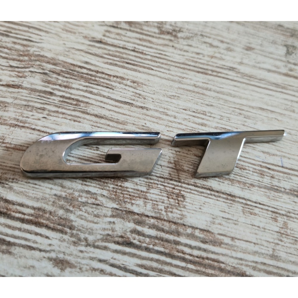 Chrome GT Emblem Badge - Universal Car Truck Exterior 3D Sticker Decal Trim
